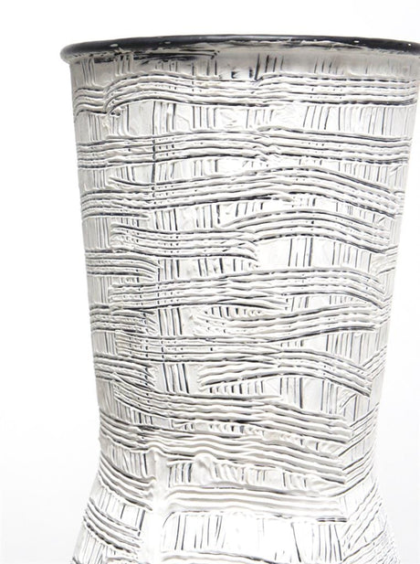 Whitewash Iron Vase - 120cms