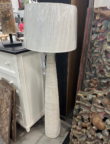 Woven Resin Floor Lamp