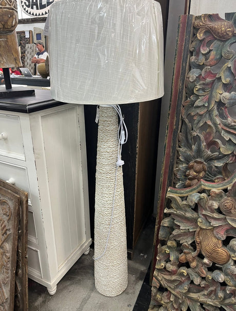 Woven Resin Floor Lamp