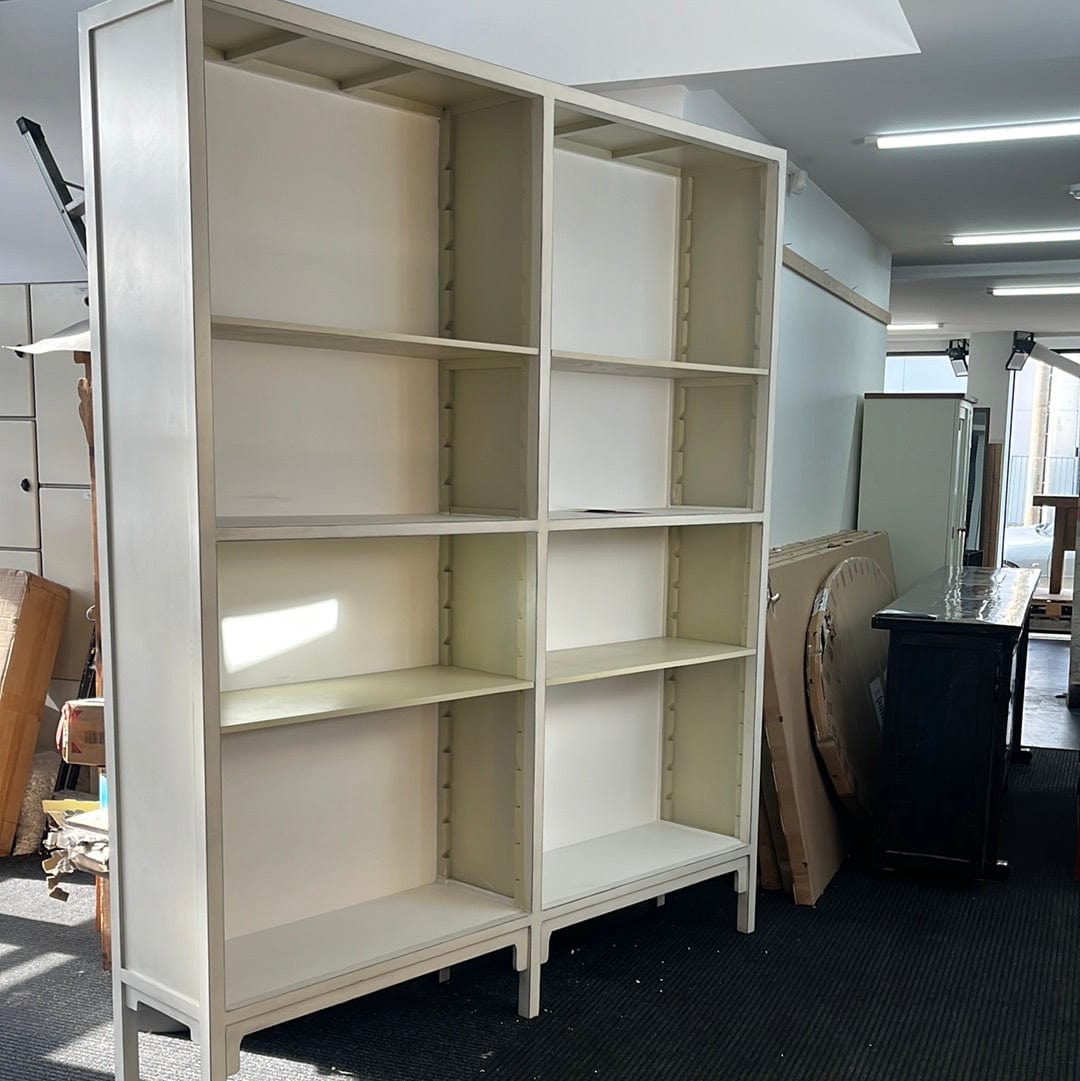 White XL Bookcase **Ex-Shop Display - To Clear** Extra Large Black and White Bookcase