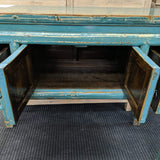 Antique Blue Oriental Sideboard
