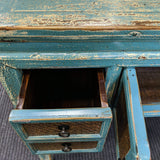 Antique Blue Oriental Sideboard