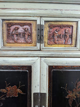 Antique Handcarved Rustic Cabinet