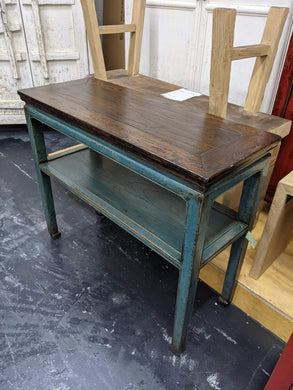 Antique Oak Top Hall Table