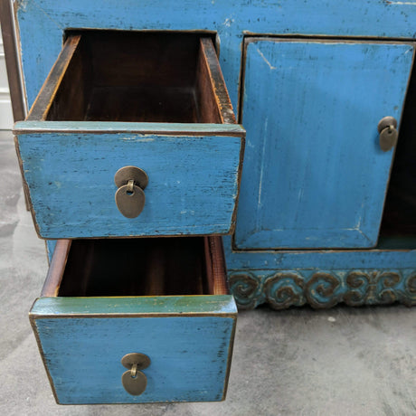 Antique Oriental Low Cabinet