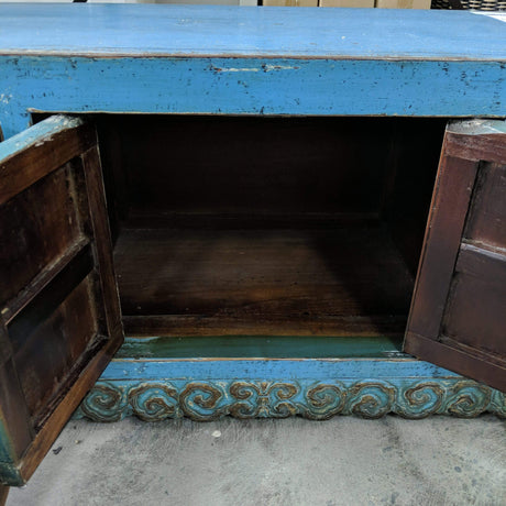 Antique Oriental Low Cabinet Chest