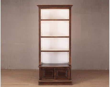 Antique Style Brown Display Cabinet