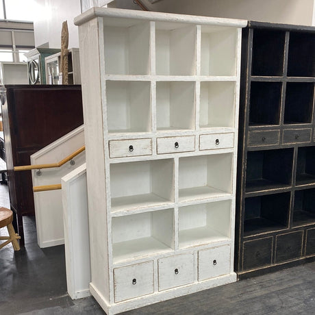 Bookcase Recycled Elm Wood Bookshelf