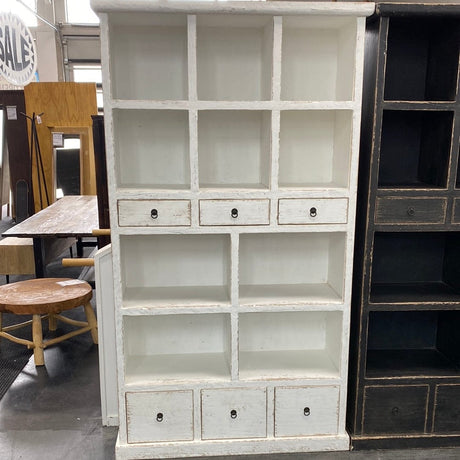 Bookcase Recycled Elm Wood Bookshelf