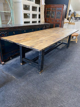 Dining Table Dark Boat Wood Dining Table 3.0m