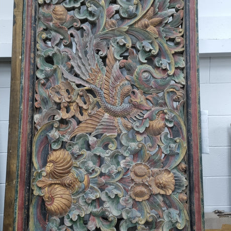 Home Decor XL Carved Art Panel Indonesian Hand crafted Panel - Wall Art NZ