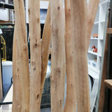 Miscellaneous Natural Timber Divider with Metal White Base