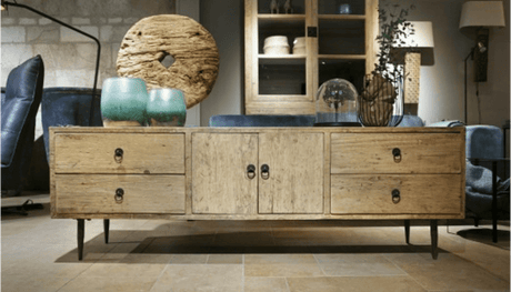 TV Unit Recycled Elm Tv Cabinet