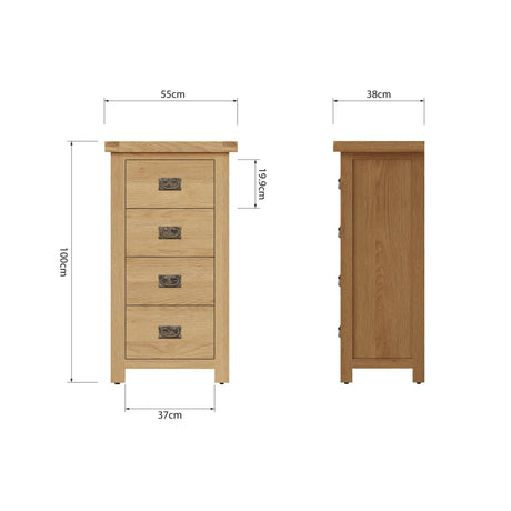 Vienna 4 Drawer Cabinet