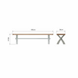 Warsaw Cross Bench - Small