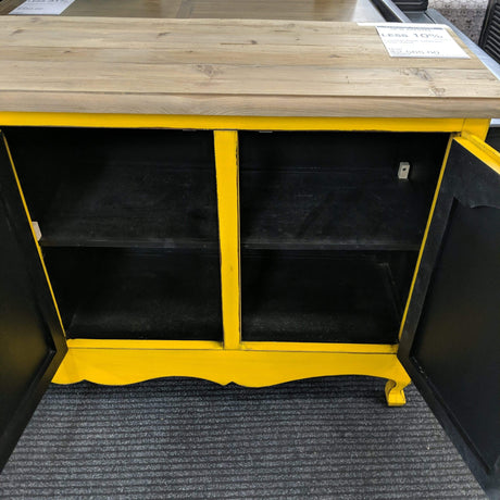 Yellow Rustic Sideboard